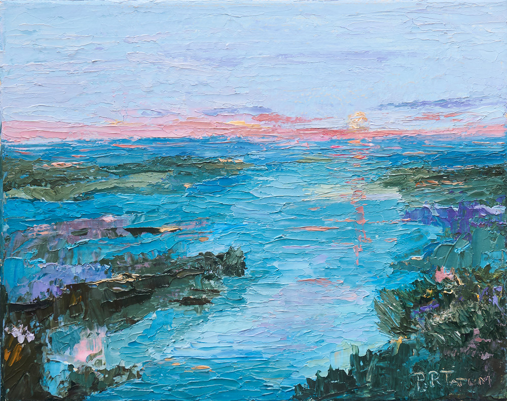 The Marsh At Sunset Art | Pamela Ramey Tatum Fine Art