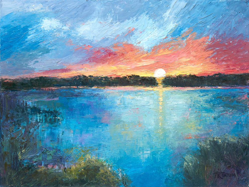 The Marsh At Sunset Ii Art | Pamela Ramey Tatum Fine Art