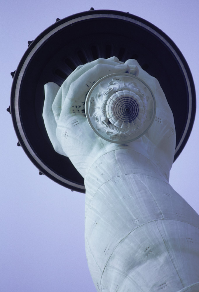 Statue of Liberty Torch and  Hand Detail