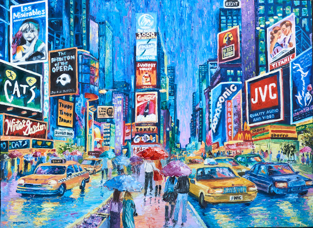 Lovers In Times Square Iv Art | Pamela Ramey Tatum Fine Art