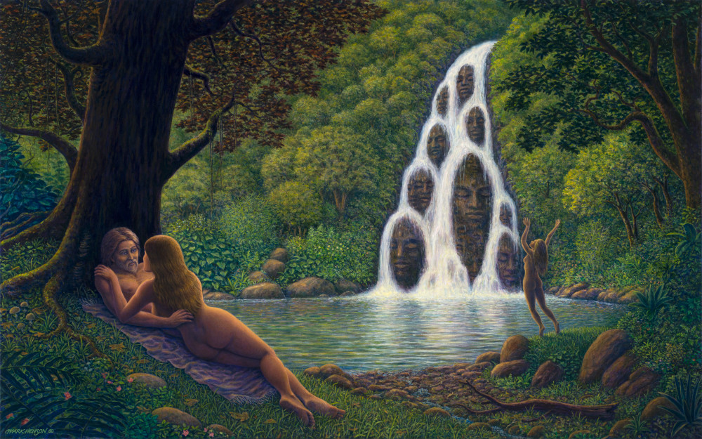 Fountain of Youth custom print from the original painting by Mark Henson