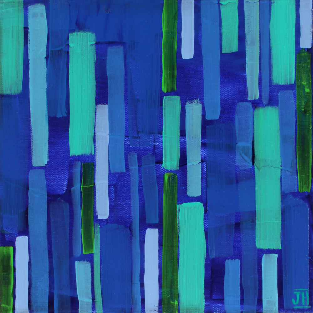 Blue Rain, by artist Jenny Hahn.