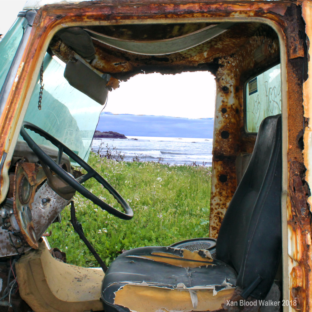 Rusty Truck with a View for Sale as Fine Art