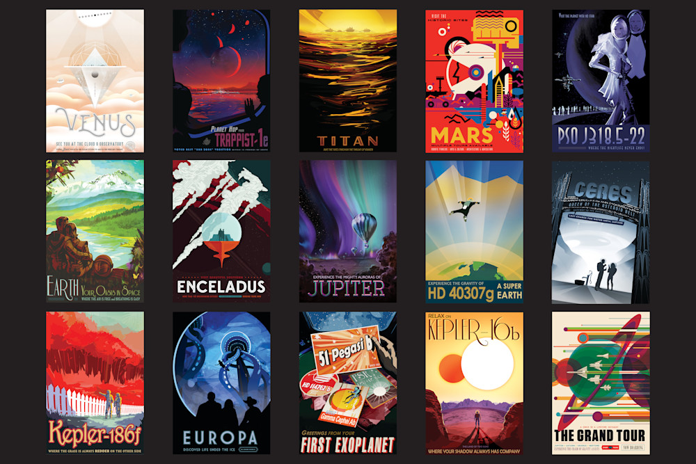 Nasa Travel Posters Art | Pictures Plus