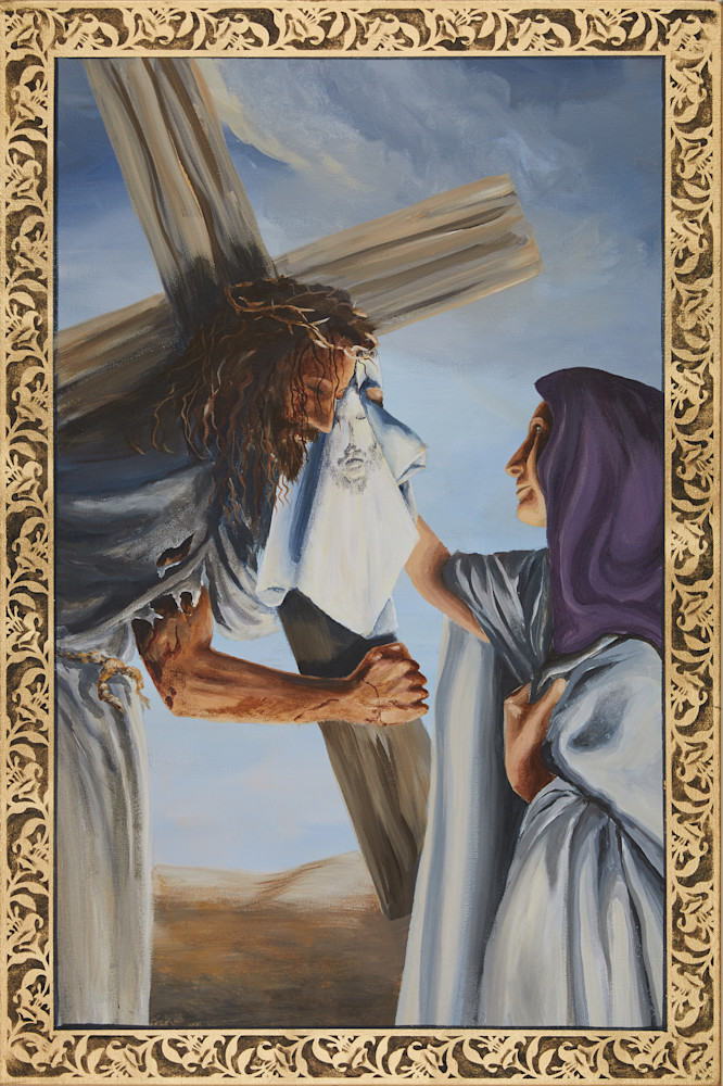 Sixth Station of the Cross painting by Holly Whiting