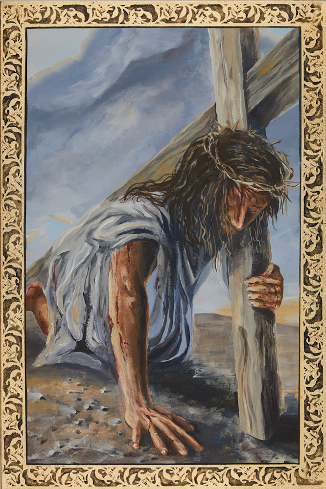 Seventh Station of the Cross by Holly Whiting