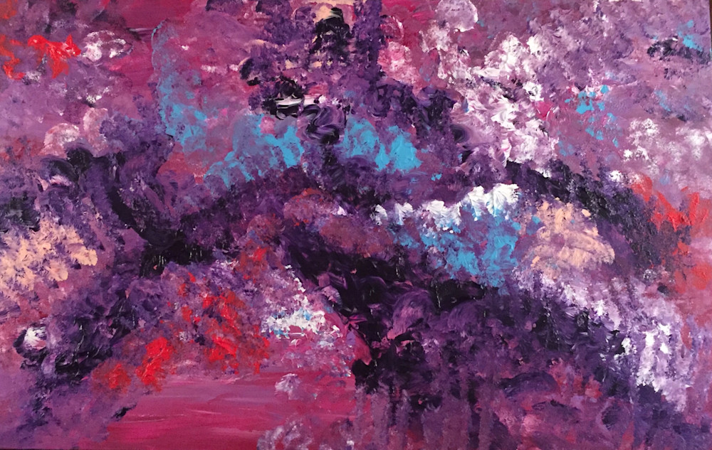 purple rhythmic abstract