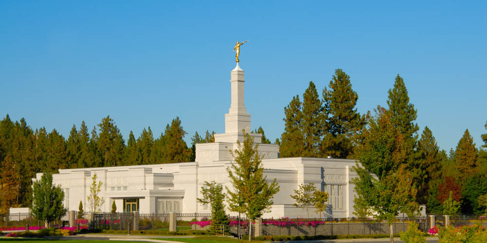 Spokane Temple - Panoramic by Day