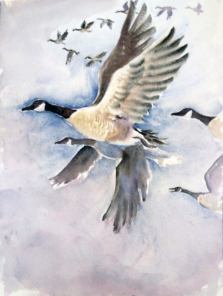 Flying Geese Art | Bright Spirit Studio
