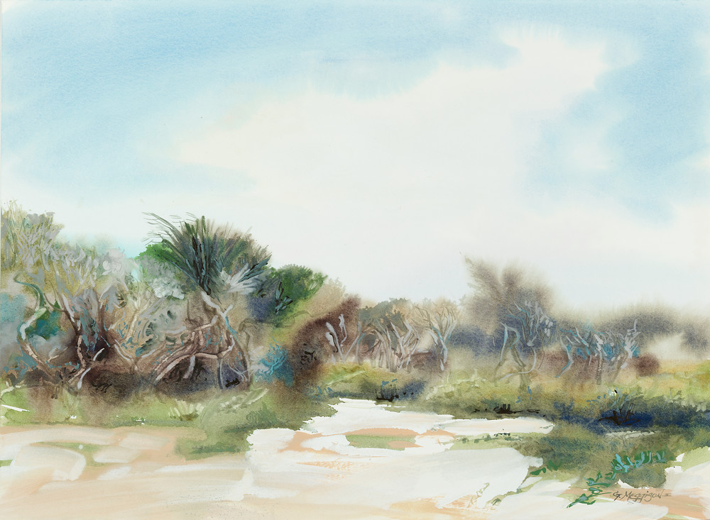 Matanzas Dunes | Watercolor Landscapes | Gordon Meggison IV