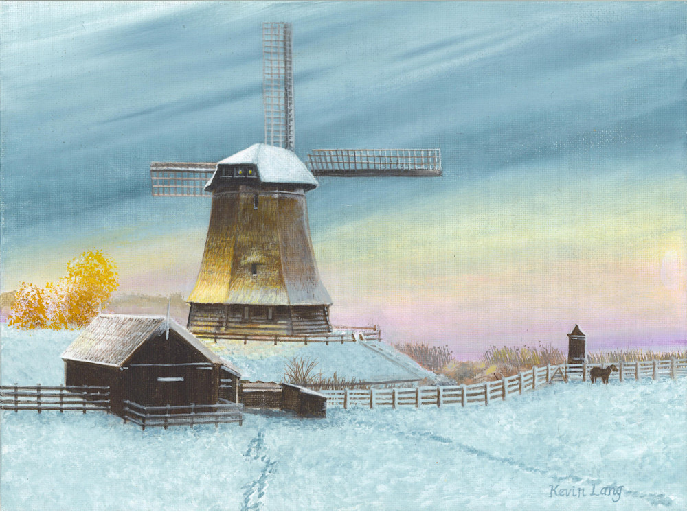 Windmill At Daybreak Art | Kevin Lang Fine Art
