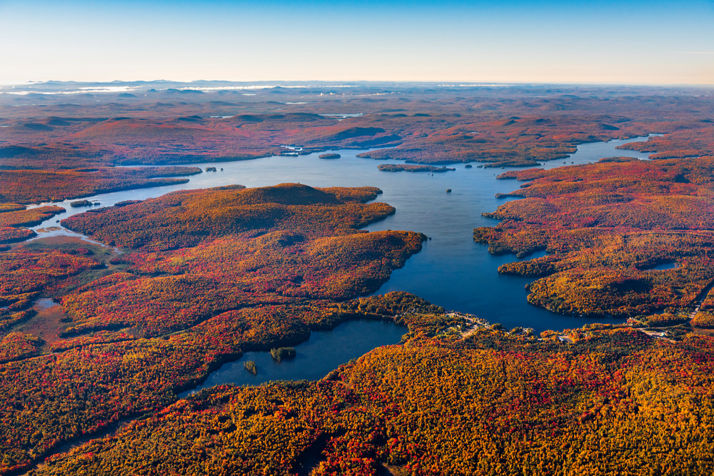 Cranberry Lake Fall Aerial V2 Photography Art | Kurt Gardner Photography Gallery