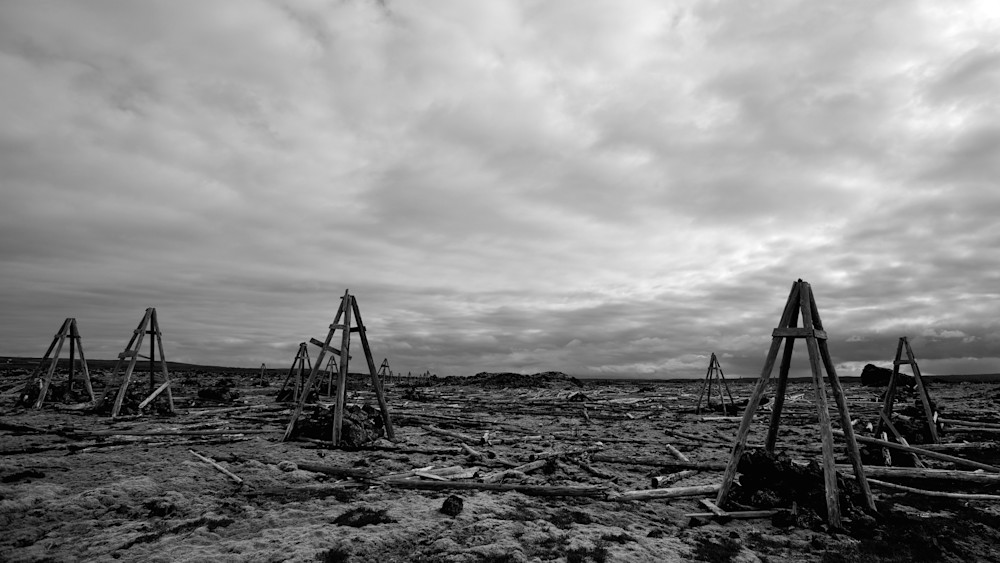 The Remains - Near Grindavikurvegur Iceland | Black & White