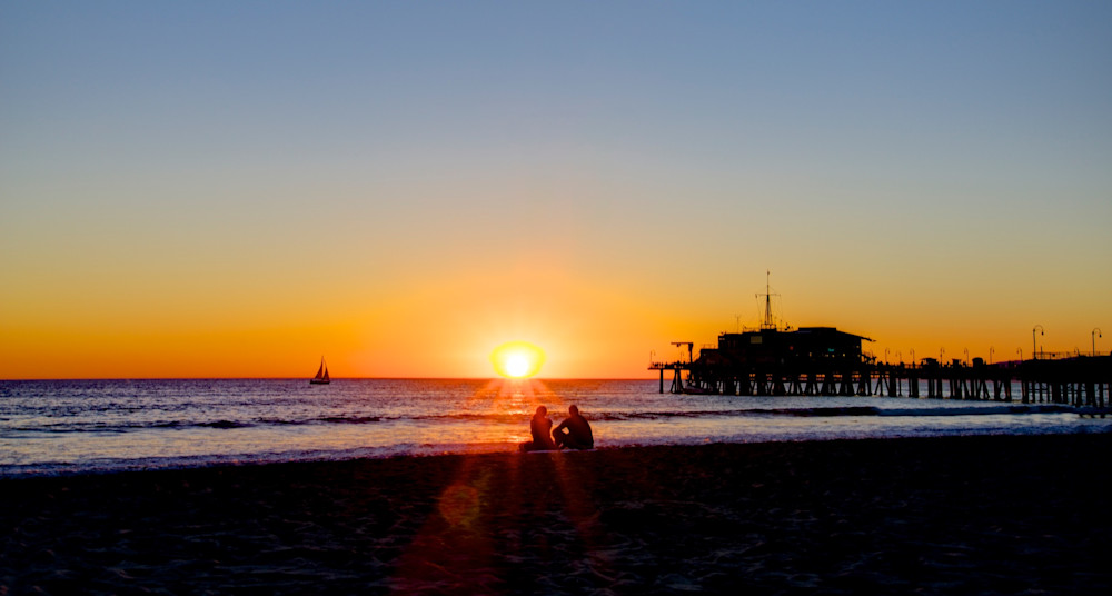 Santa Monica Sunset - Los Angeles California USA Beach | Sunset