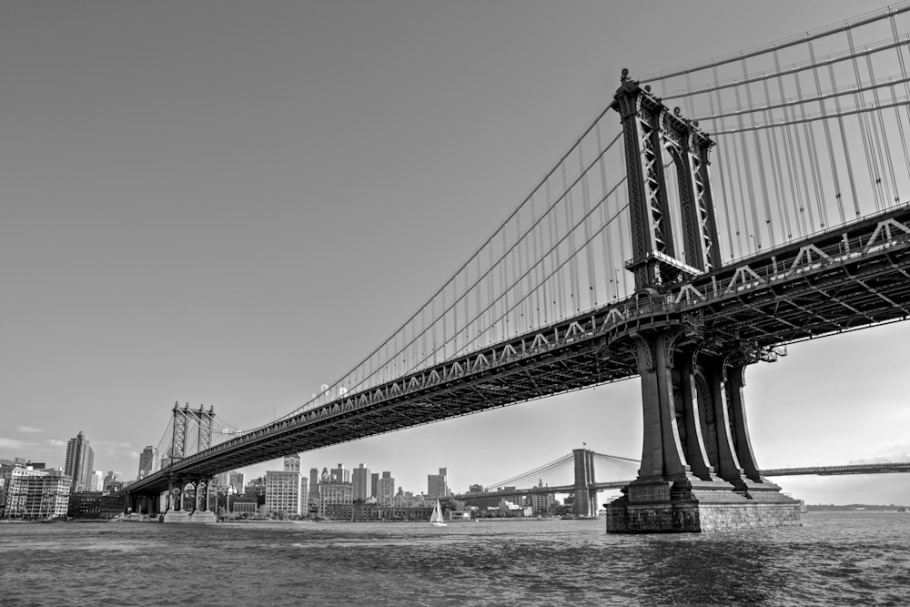 Manhattan Bridge - Brooklyn NYC New York USA | Black & White