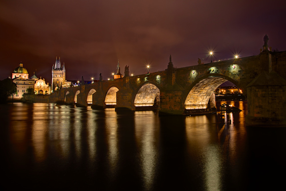 Karluv Most - Praha Charles Bridge Prague Czech Republic | Limited Edition Nightscape
