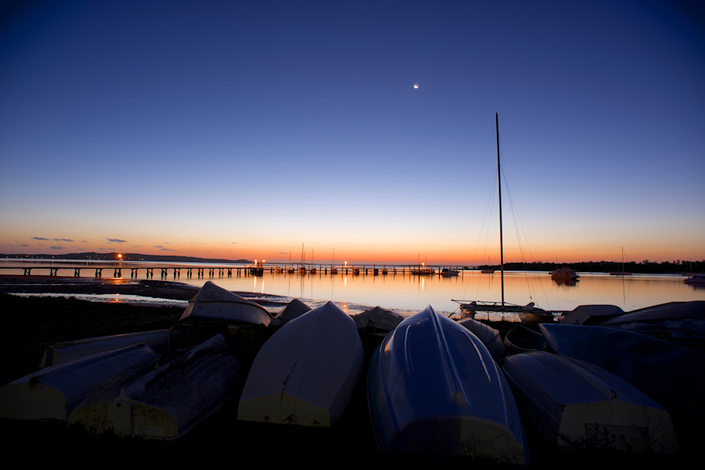 Hulls At The Ready - Soldiers Point Port Stephens NSW Australia | Sunset