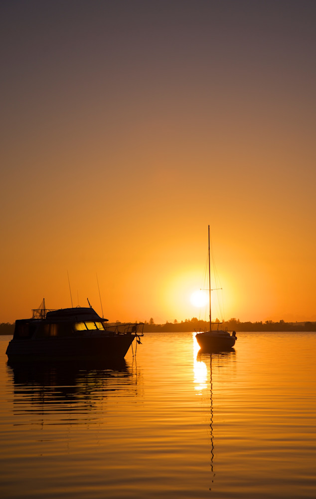 Golden Silhouette - Wangi Wangi Lake Macquarie NSW Australia | Sunrise