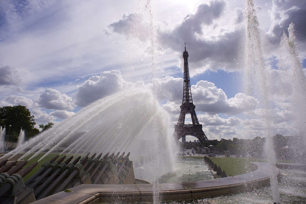 Eiffel Fountain - Eiffel Tower Paris France