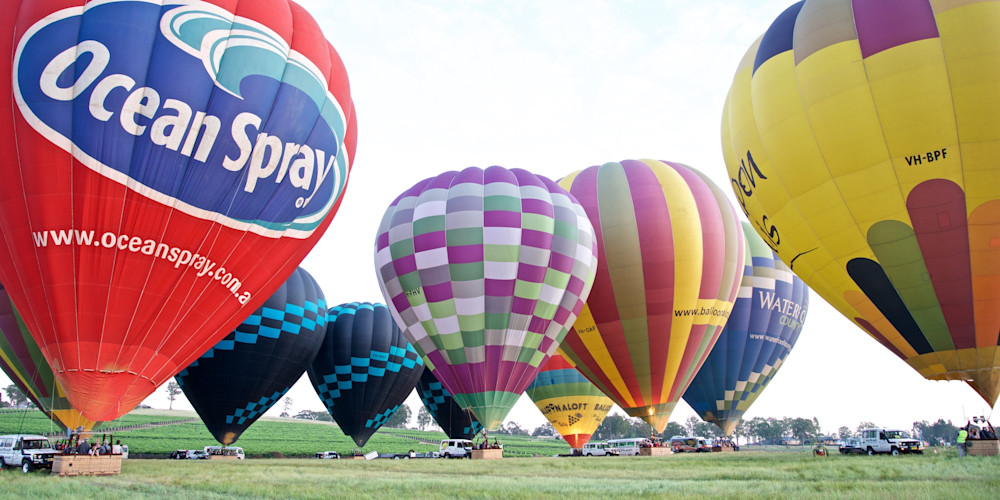 Bevy Of Balloons - Pokolbin Hunter Valley Wine Country NSW Australia | Hot Air Balloon Bevy Of Balloons - Pokolbin Hunter Valley Wine Country NSW Australia | Hot Air Balloon