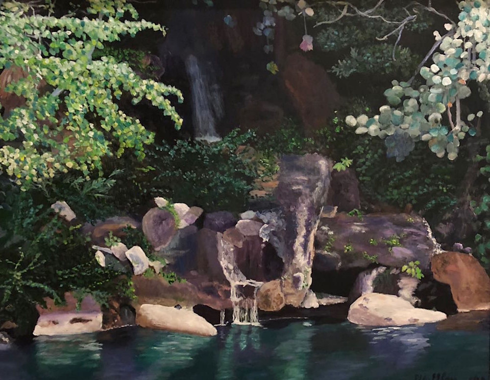 Morakami Park Water Falls Art | Marci Brockmann Author, Artist, Podcaster & Educator