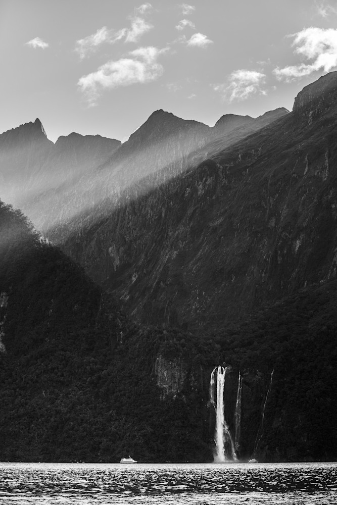 Tiny - Stirling Falls Milford Sound South Island New Zealand Doug Hall | Waterfall