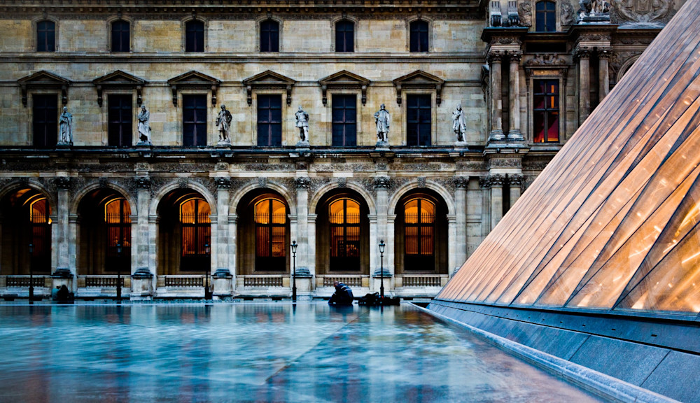 The Louvre At Dusk - Paris France | Samantha Taylor | Sunset