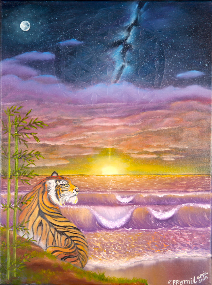 Sungazing Tiger Art | errymilart