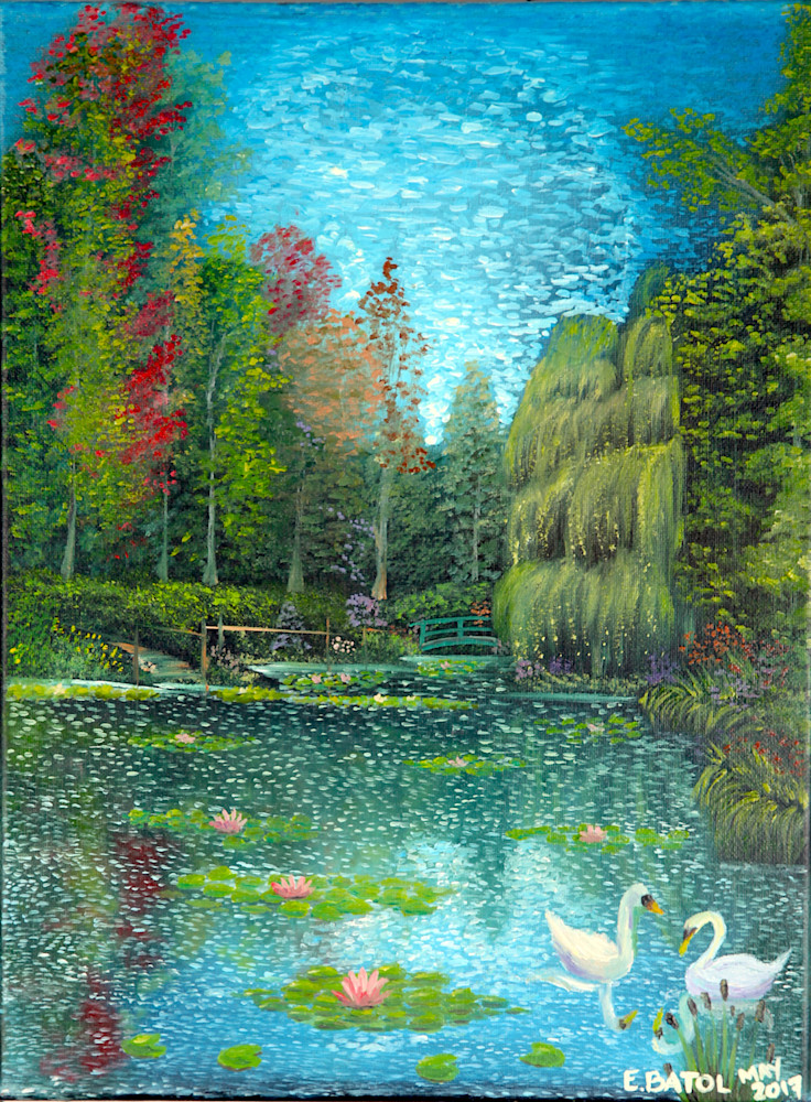 Swan lake painting: Shop Print / Errymil Batol art
