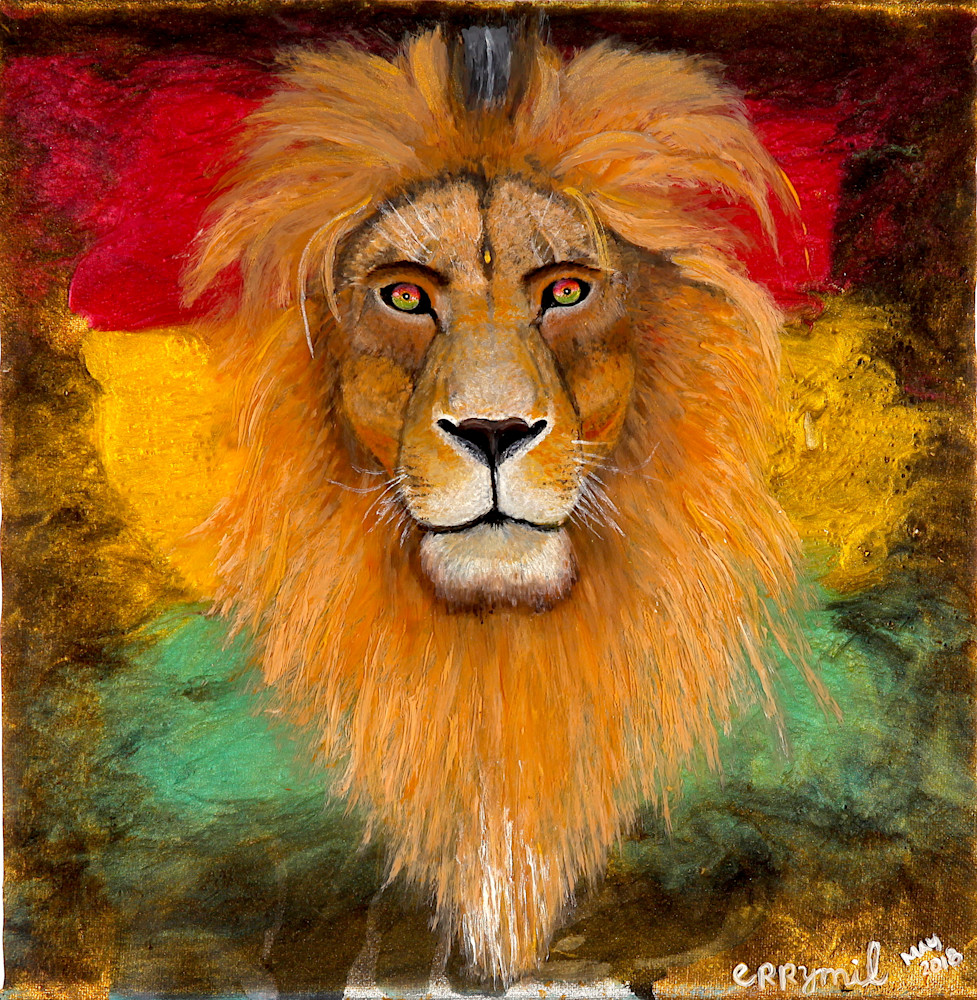 Rasta Lion art: Shop Print / Errymil Batol Art