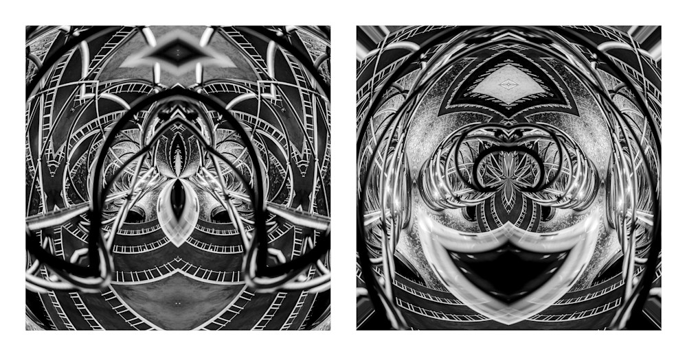 Metal Spiders Clowning (diptych)