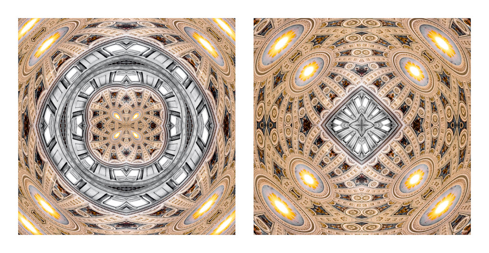 Unity of Center and Surround (diptych)