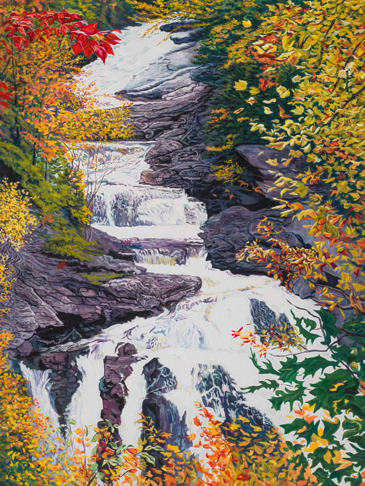Cullasaja Falls Art | George Terry McDonald Art