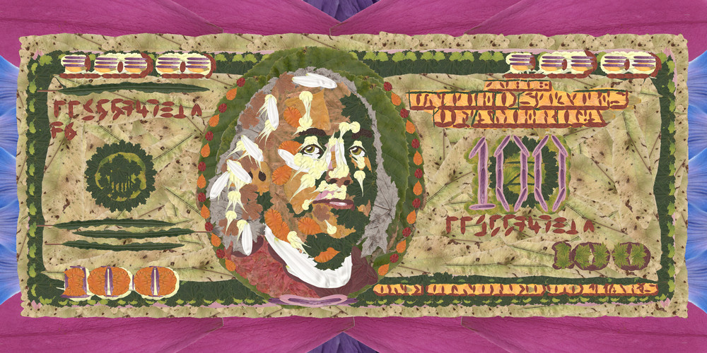 Hundred Dollar Bill (Ben Franklin) Art | smacartist