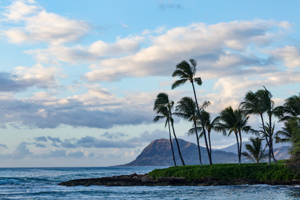 Paradise Cove Toward Pu'U'Ohulu Kai In Hawaii Photograph For Sale As Fine Art
