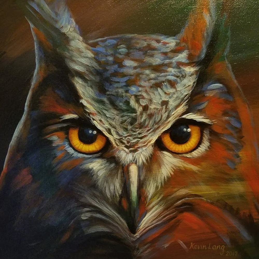 Great Horned Owl Art | Kevin Lang Fine Art