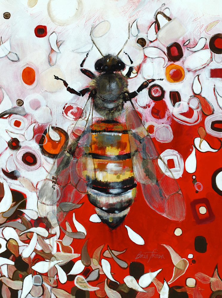 Honey Bee in Red
2014
acrylic and graphite on panel
24" x 18"

$2300