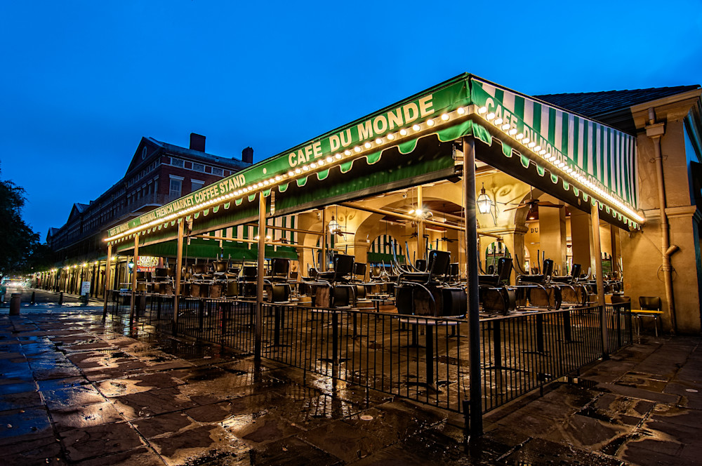 Cafe du Monde Before the Morning Rush — New Orleans French Quarter fine-art photography prints