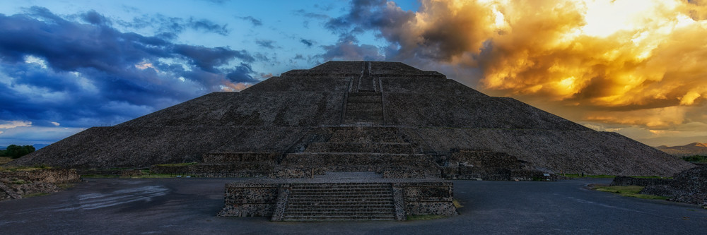 Pyramid Of The Sun Panoramic Photography Art | Jarrod Ames Photography 