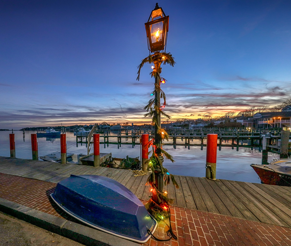 Edgartown Dock Christmas Sunset Art | Michael Blanchard Inspirational Photography - Crossroads Gallery
