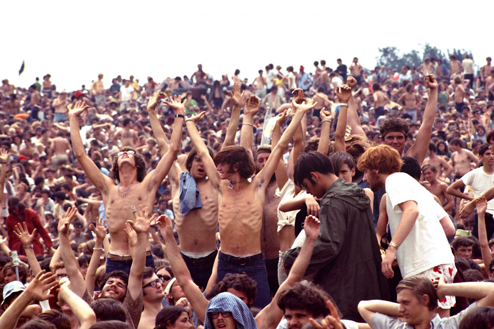 003 Woodstock Crowd Photography Art | Cunningham Gallery