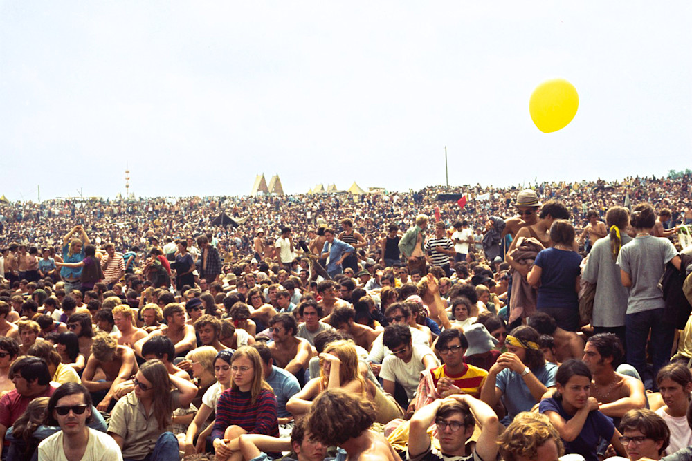 014 Woodstock Crowd Photography Art | Cunningham Gallery