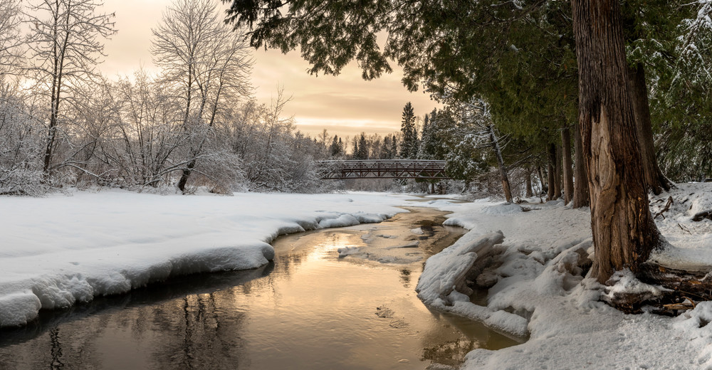 Winter Wonderland in Gooseberry Falls State Park, MN