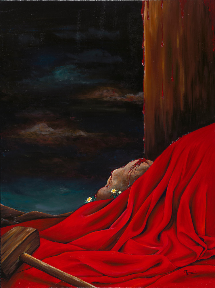 Mounira Francis, religious, painting, robe