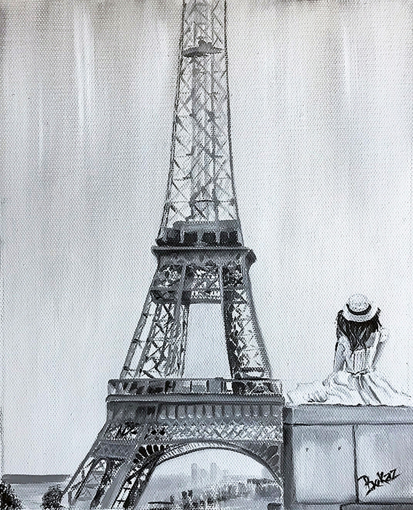 Eiffel Tower Paris Painting Cityscape