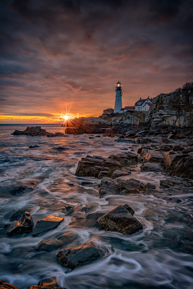 Shining Through at Portland Head Light by Rick Berk Shining Through at Portland Head Light by Rick Berk