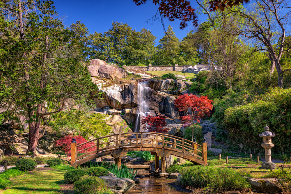 Moon Bridge & Maymont Falls by Rick Berk Moon Bridge & Maymont Falls by Rick Berk