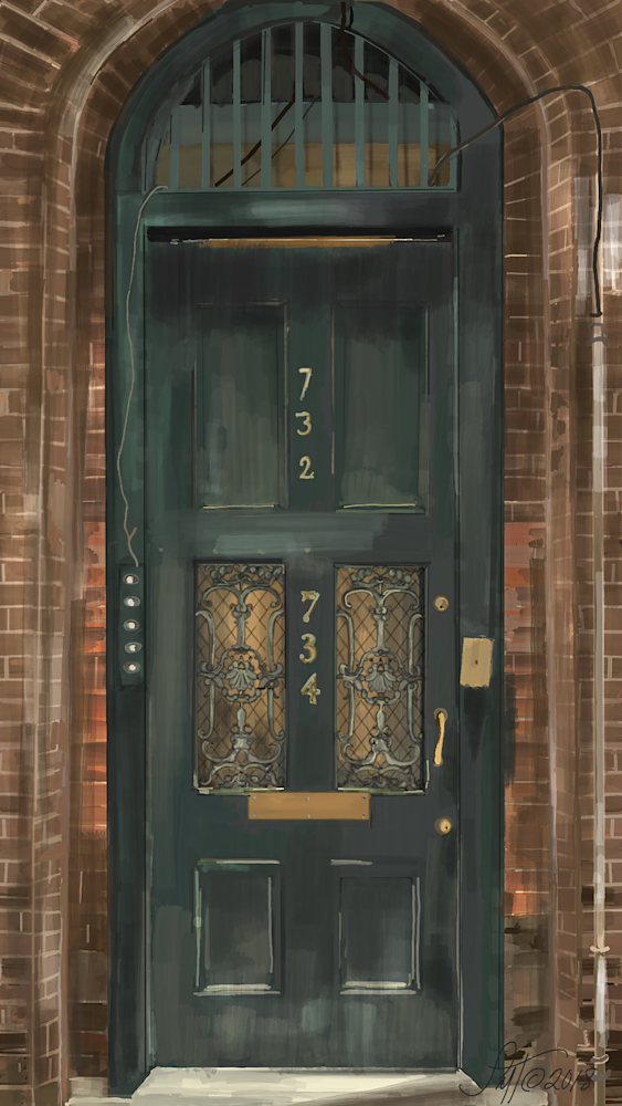 New Orleans Door Art | Leslie's Art Studio 
