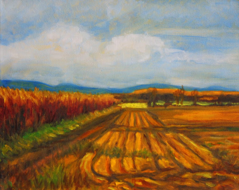 Harvest Time in the Valley Fine Art Print