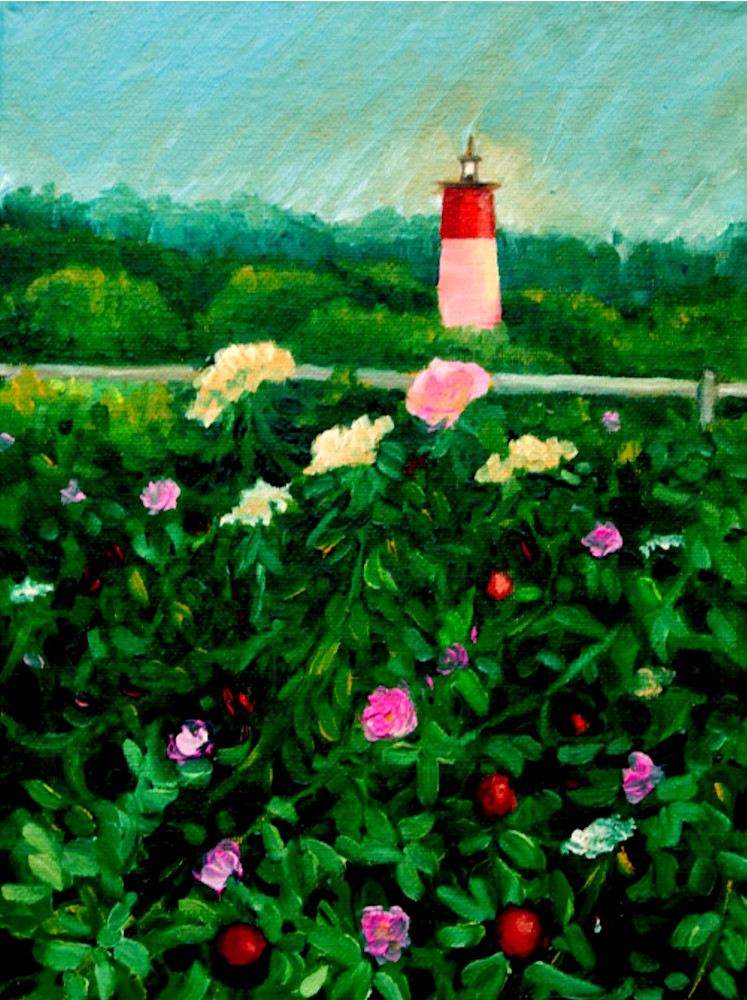 The lighthouse at dusk fine art print